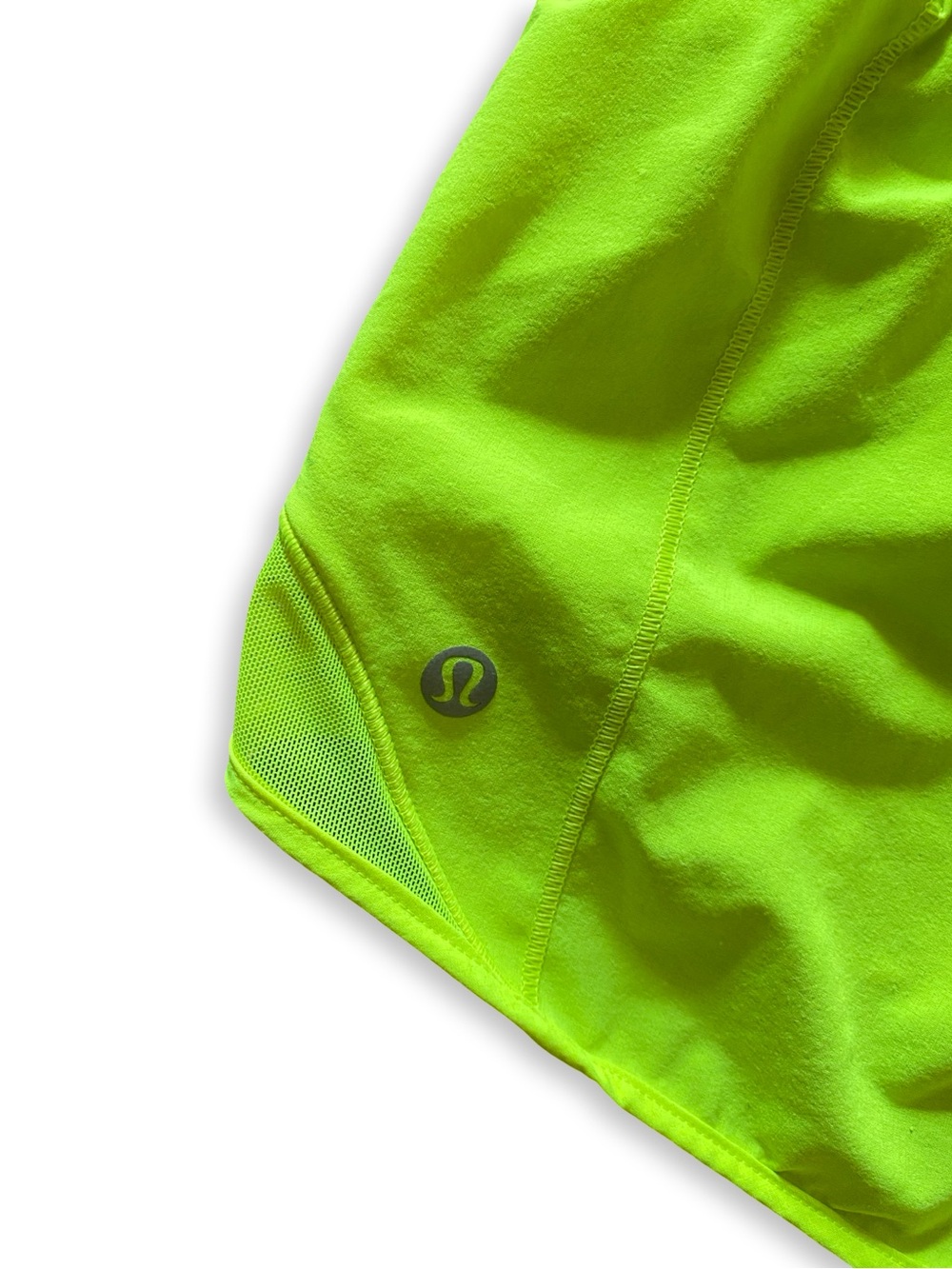 Lululemon “Lime Pop” Neon Hotty Hot II - 2.5 inch Athletic Running Shorts - Picture 3 of 6